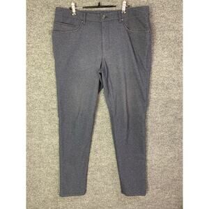 Lululemon Heather Deep Navy‎ Tech Canvas ABC Slim 5 Pocket Pants Men's Size 36